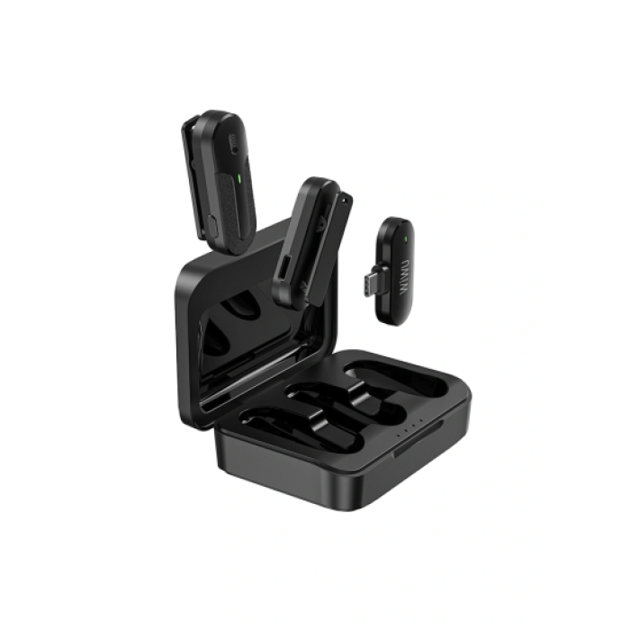 WiWU Portable Wireless Microphone for Smart Phone dual Mics ANC Mute Mini Microphone